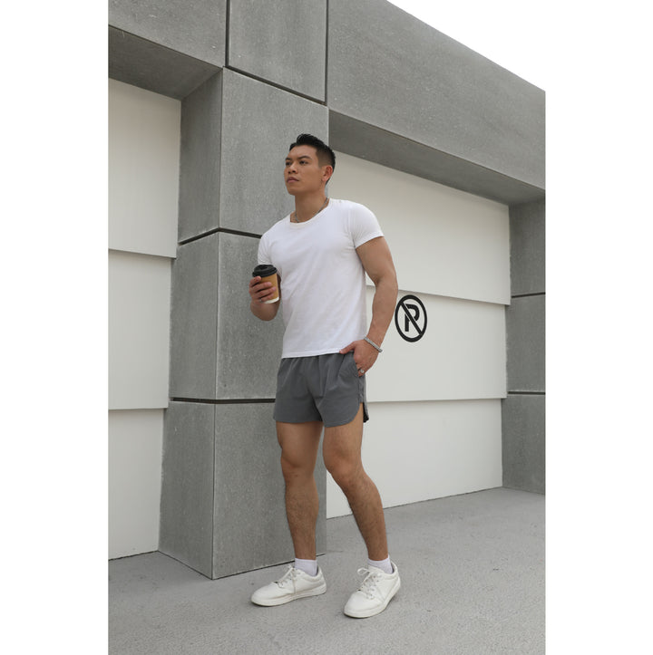 Shorts de course sportifs pour hommes en tissu en maille respirante Lune London