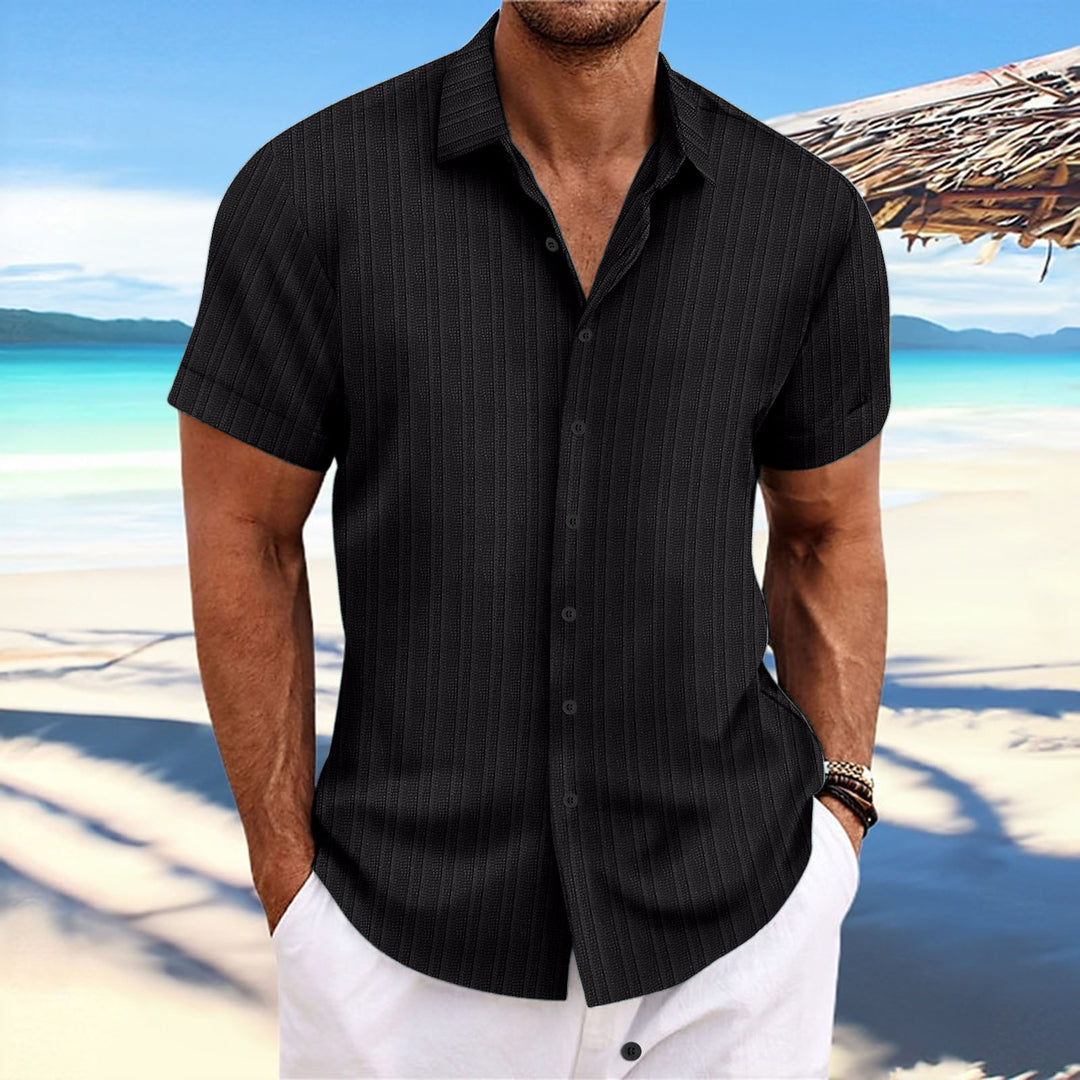 Casual short-sleeved striped shirt for men Lune London