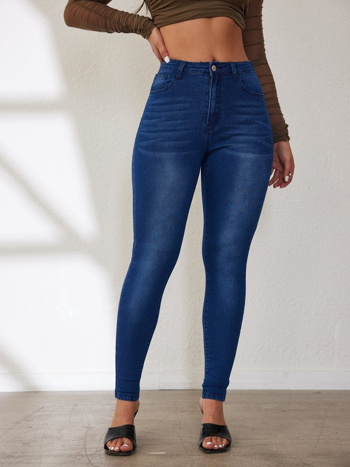High-waisted skinny jeans for women with a fitted cut Lune London