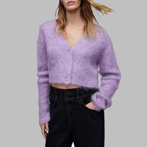 Short-sleeved jacket for women with soft fleece design Lune London