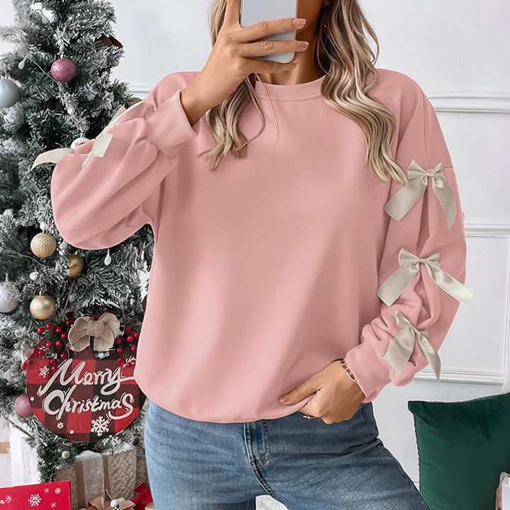 Pull surdimensionné pour femme avec détails de nœud ludiques Chic & Stil