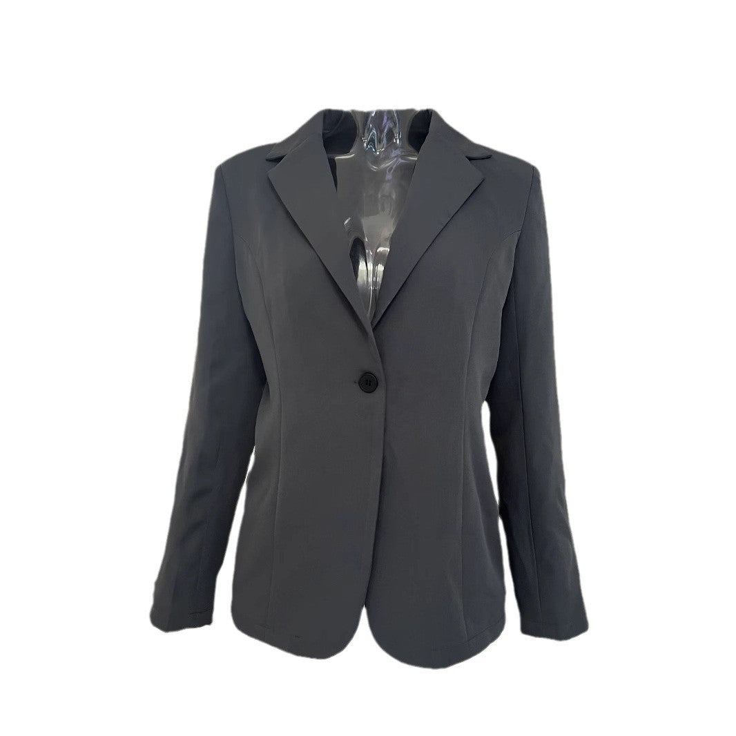 Women elegant blazer with slim fit and fine textured pattern Lune London