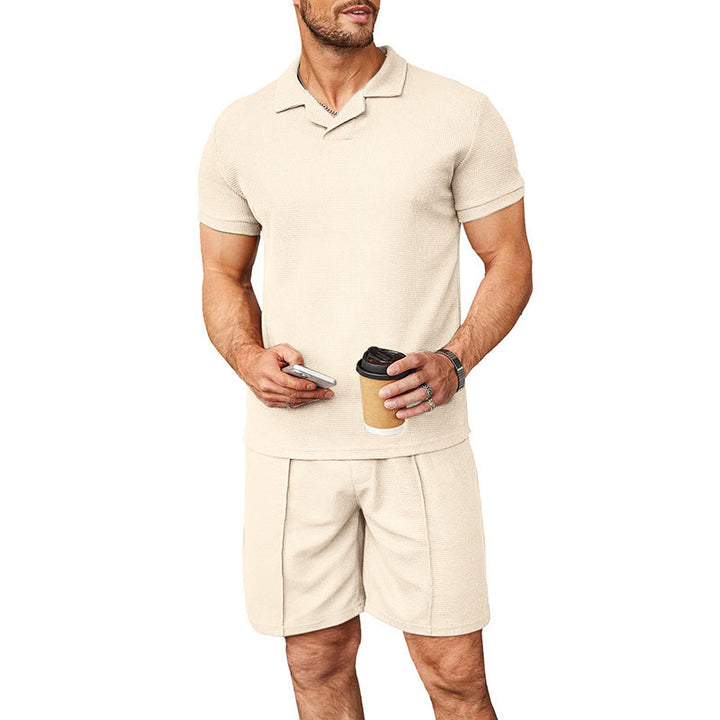 Lune London men's leisure polo and shorts set in breathable material