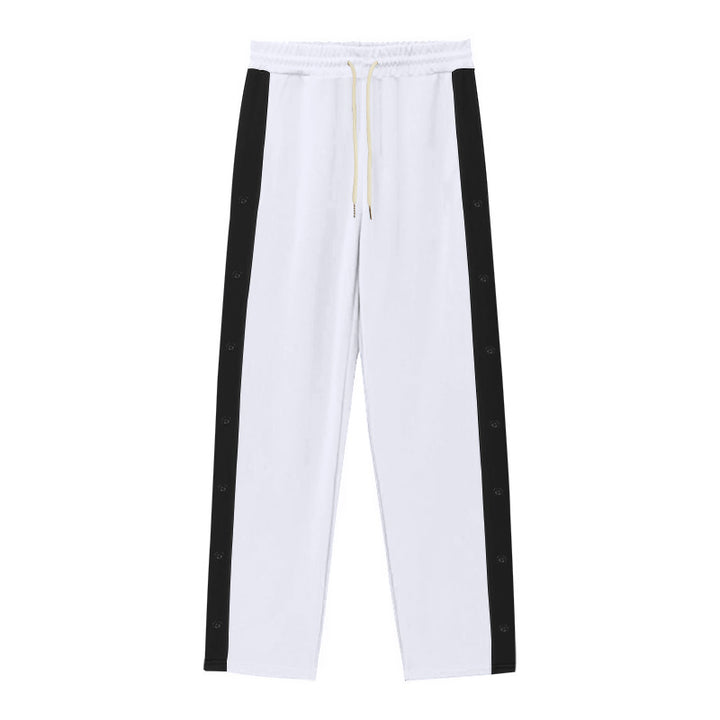 Casual sporty jogger pants for men with snap button details Lune London