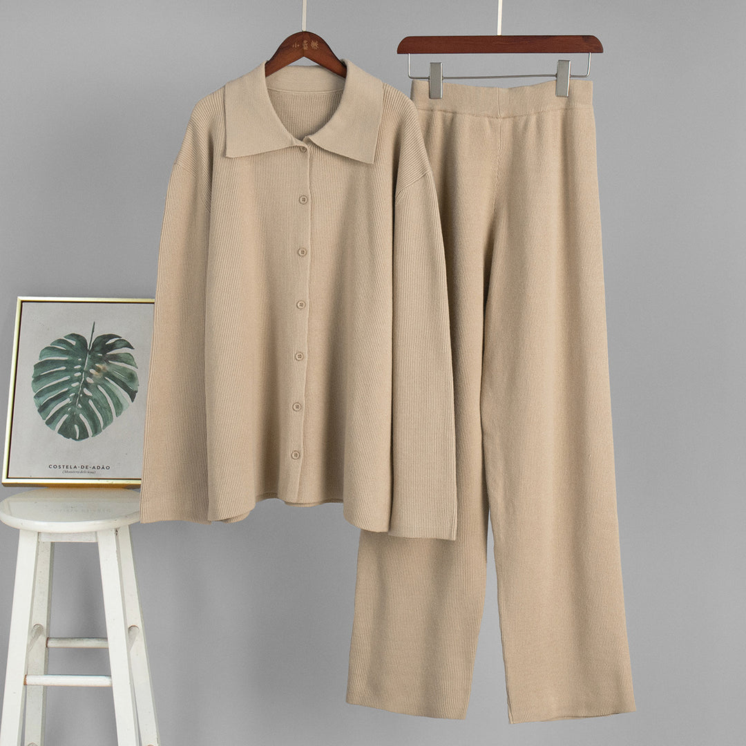 Women Comfortable Cotton Knit Set Lune London