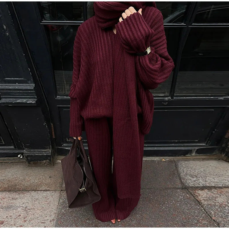 Jupe en tricot pour femmes avec structure côtelée Chic & Stil
