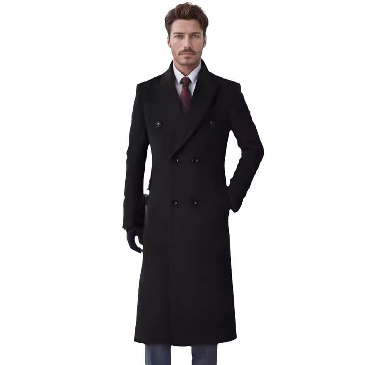 Double-breasted coat for men with elegant cut and practical pockets Lune London