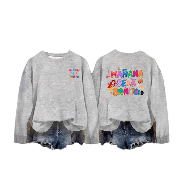 Sweat-shirt pour femmes avec imprimé coloré ludique et coupe décontractée Chic & Stil