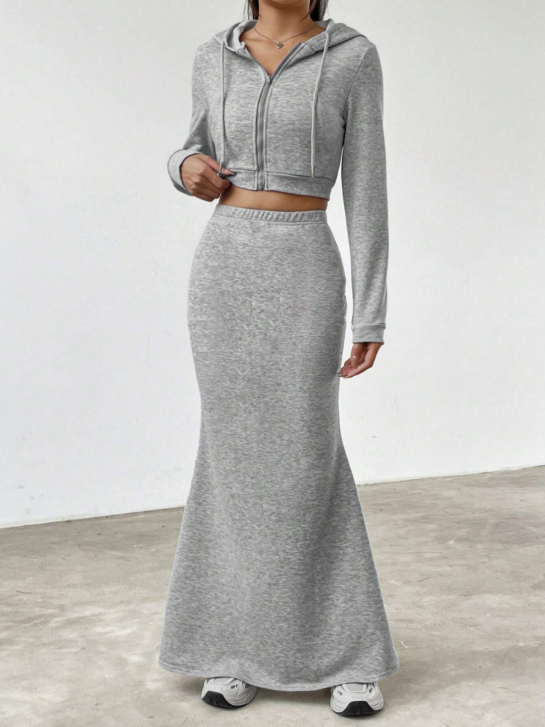 Lune London women's hoodie set and maxi skirt