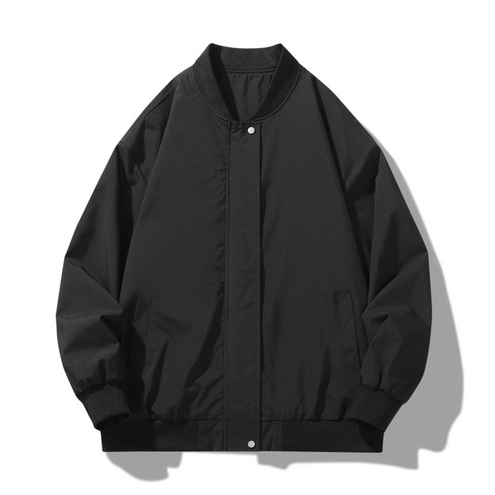 Men's sporty transition jacket with high collar and practical side pockets Lune London