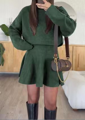 Robe en tricot stylée pour femme avec capuche Chic & Stil