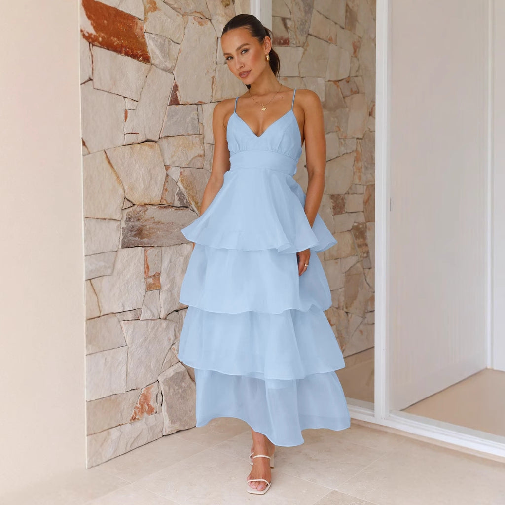 Light and airy maxi dress for women with voluminous layers Chic & Stil