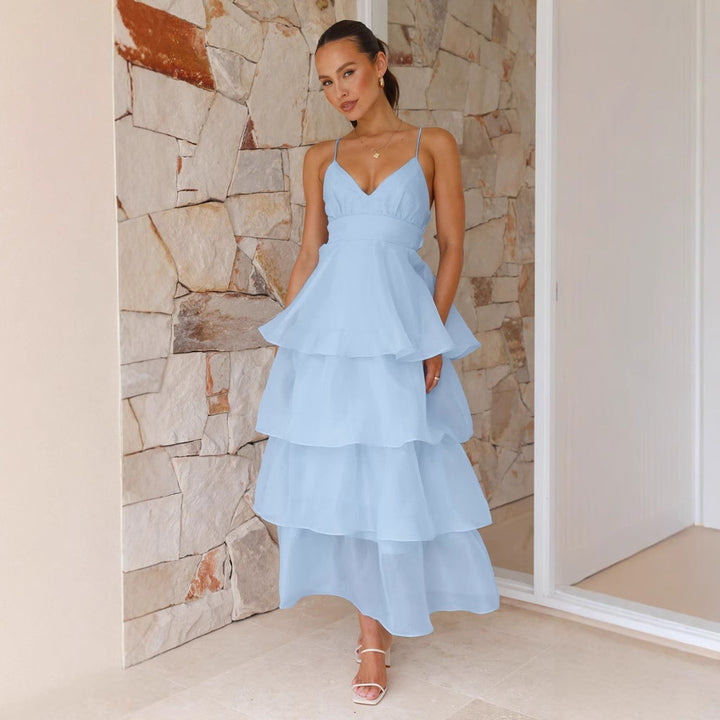 Light and airy maxi dress for women with voluminous layers Chic & Stil