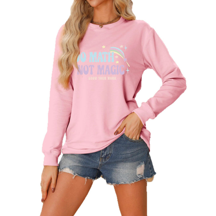 Sweat-shirt décontracté pour femmes avec motif de mathématiques inspirant Chic & Stil