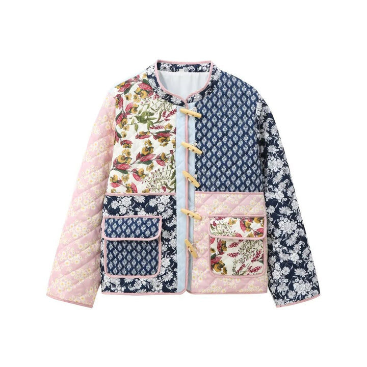 Veste matelassée pour femmes avec motif patchwork coloré Chic & Stil