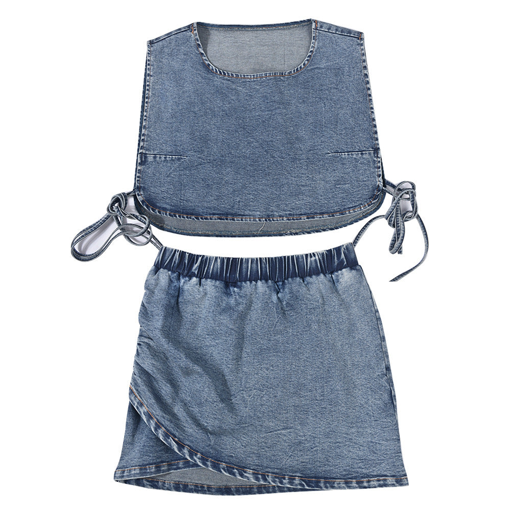 Ladies Denim Twin-Set Lune London