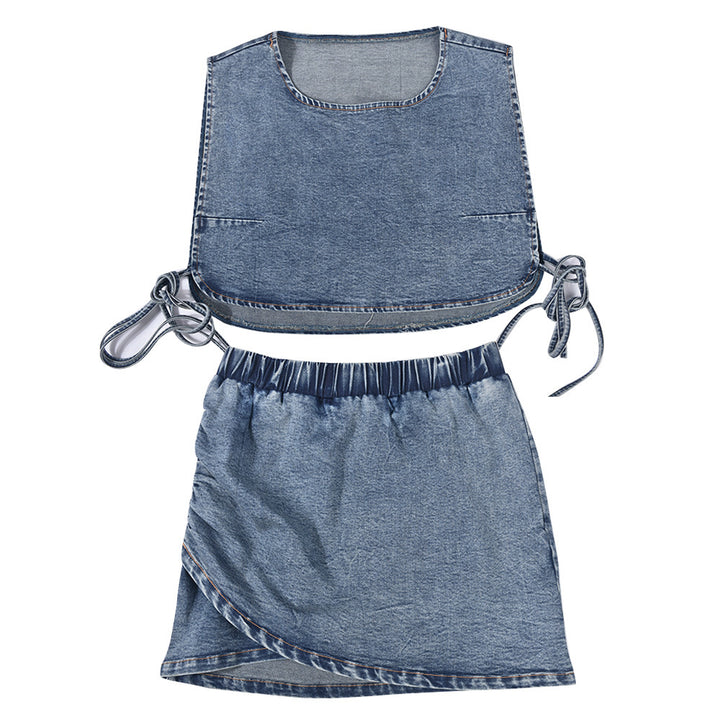 Ladies Denim Twin-Set Lune London