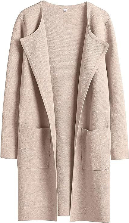 Ladies Long Cardigan with oversized cut and practical pockets Lune London