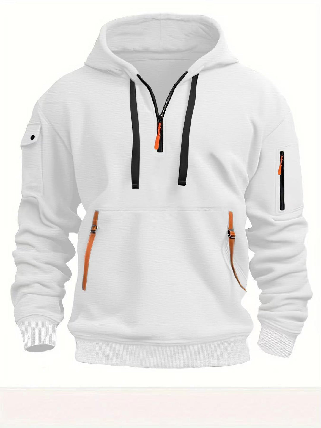 Men's hoodie with practical zipper pockets Chic & Stil