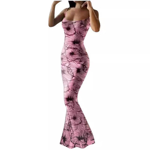 Ladies Elegant Maxi Dress with Floral Print Lune London