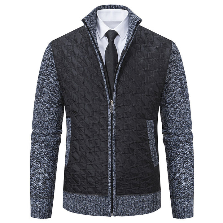 Men's stylish knitted vest with quilted design Lune London