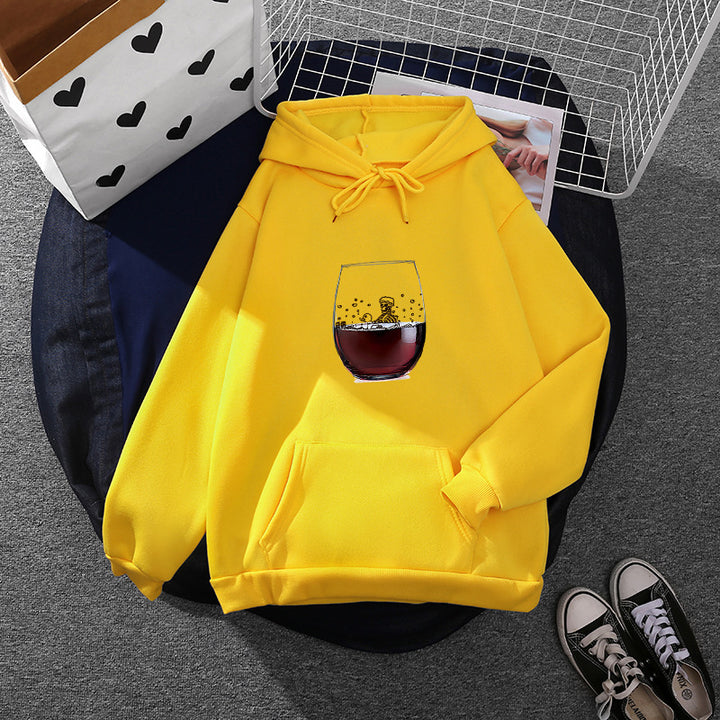 Women's hoodie with artistic glass design Chic & Stil