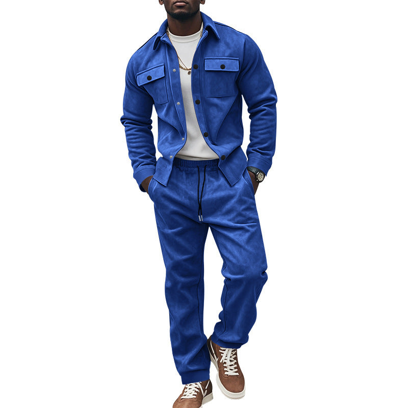 Modern utility jacket for men with practical chest pockets and matching trousers Lune London
