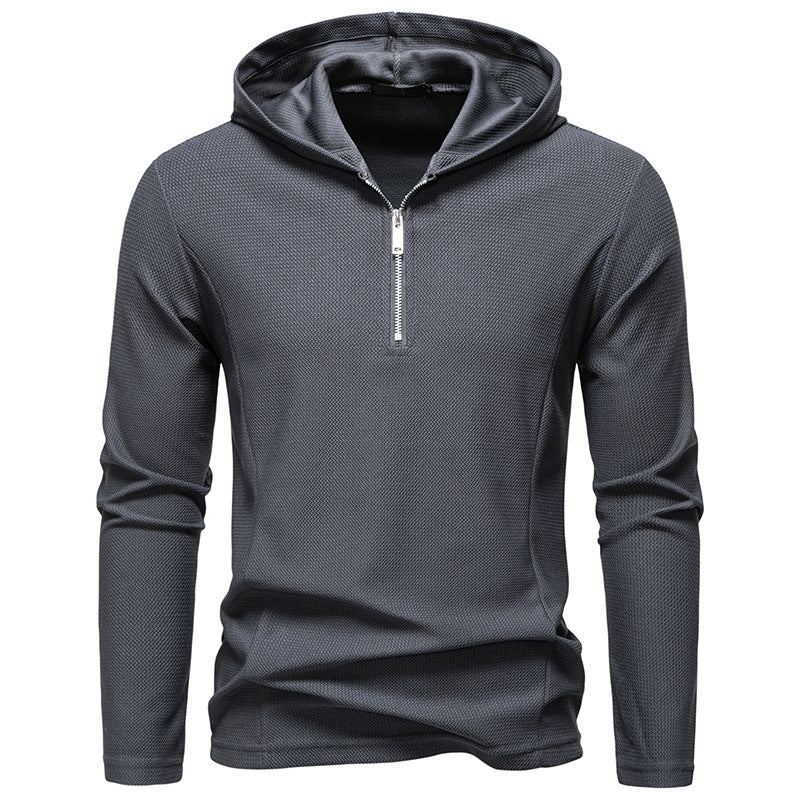 Men's functional sweater with half-zip and breathable fabric Lune London