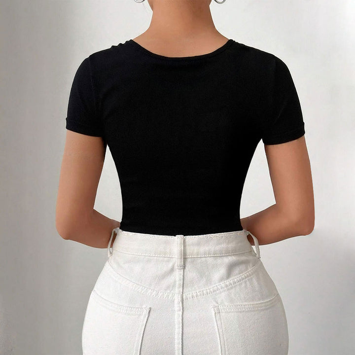 Body femme avec coupe asymétrique et drapée Chic & Stil