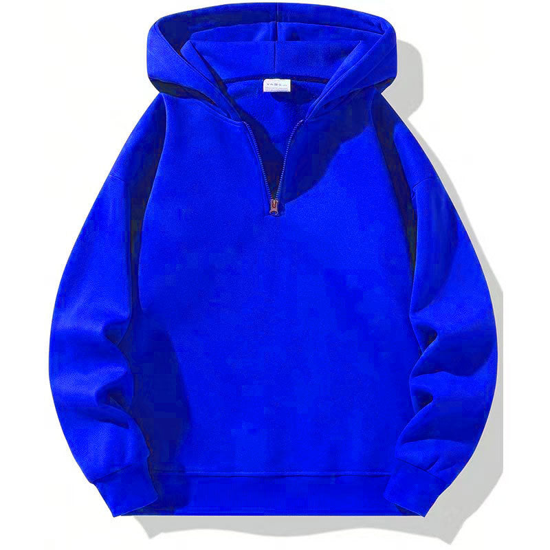 Men's Sporty Hoodie with Half Zipper Lune London