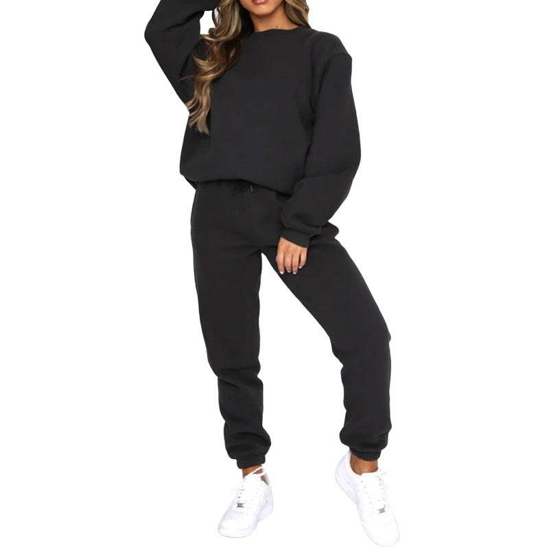 Women’s comfortable tracksuit with modern puff sleeves and elastic waistband Chic & Stil