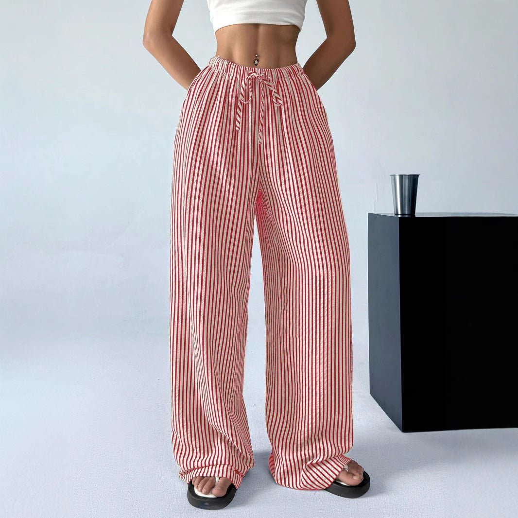 Woman Striped Pants Relaxed Fit Lune London