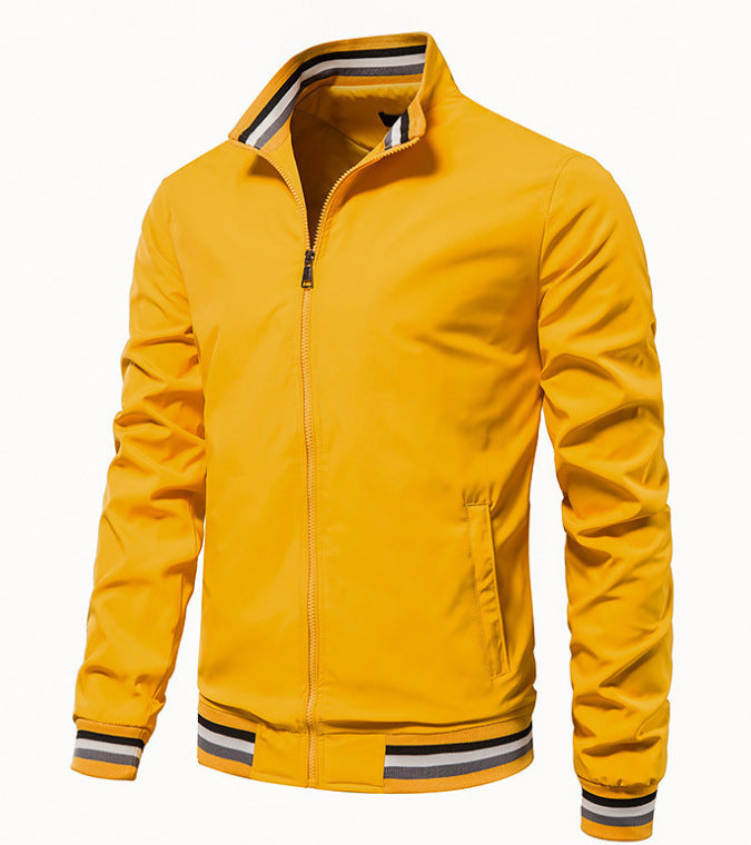 Sporty bomber jacket for men with contrasting cuffs Lune London