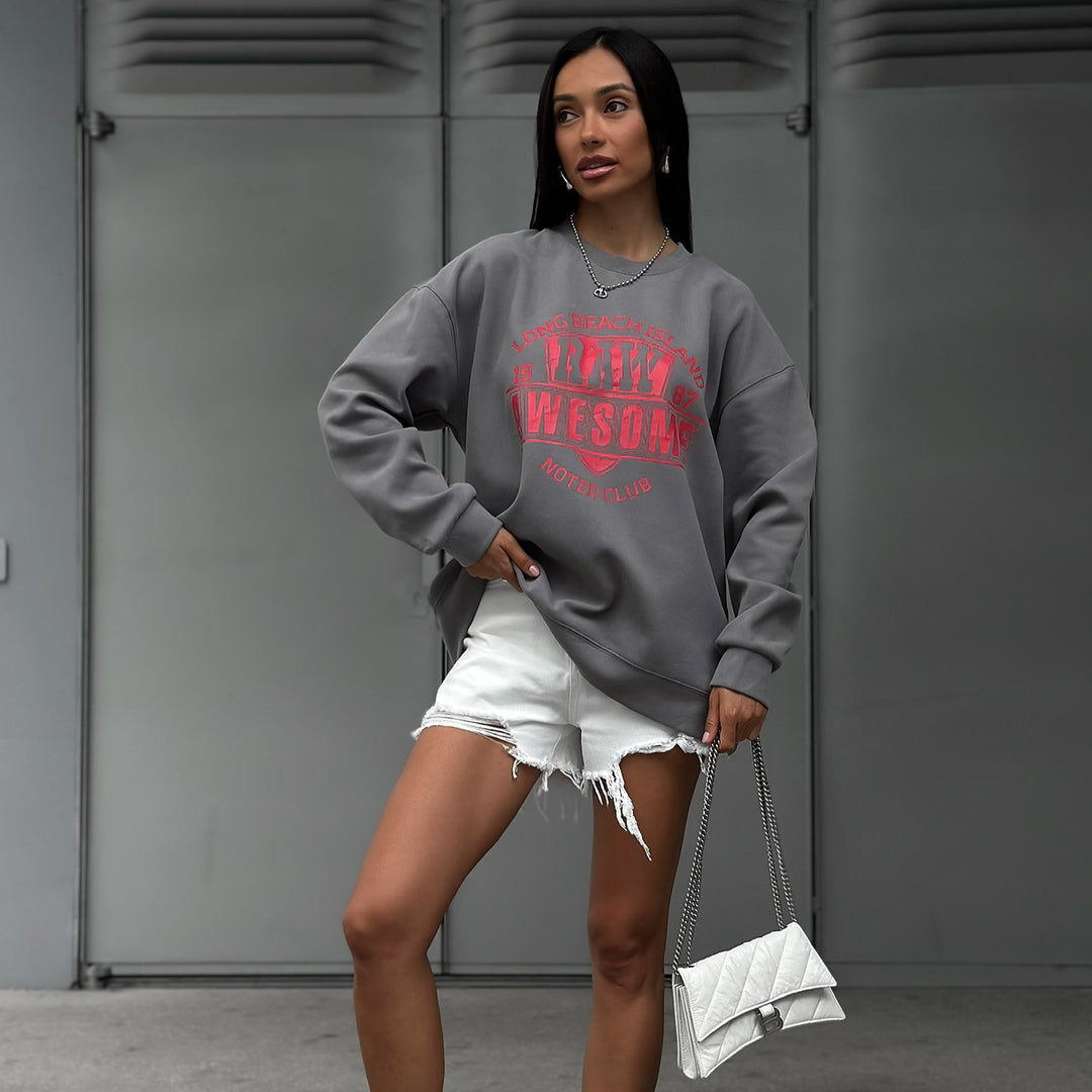 Casual sweatshirt for women with creative print Lune London