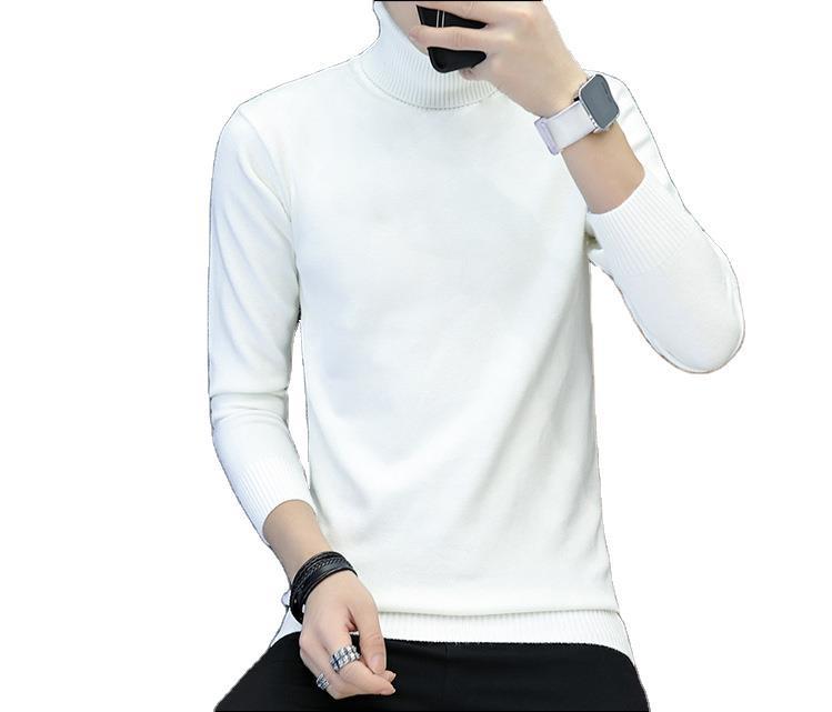 Men Elegant Turtleneck Sweater in Fine Knit Lune London