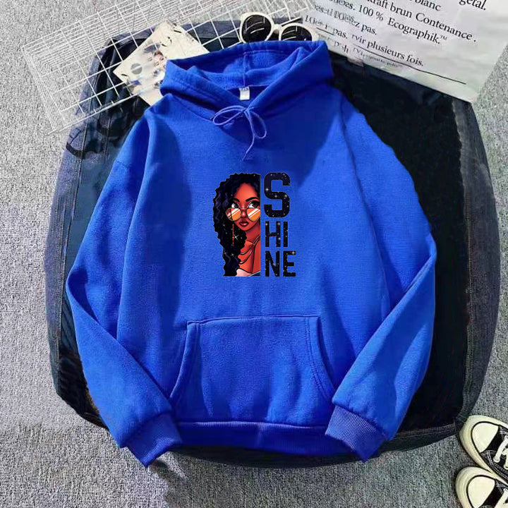 Women's hoodie with creative female design Chic & Stil