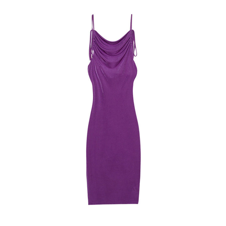 Ladies Elegant Summer Dress Draped Lune London