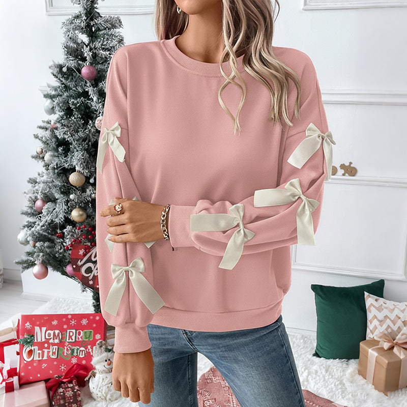 Pull surdimensionné pour femme avec détails de nœud ludiques Chic & Stil
