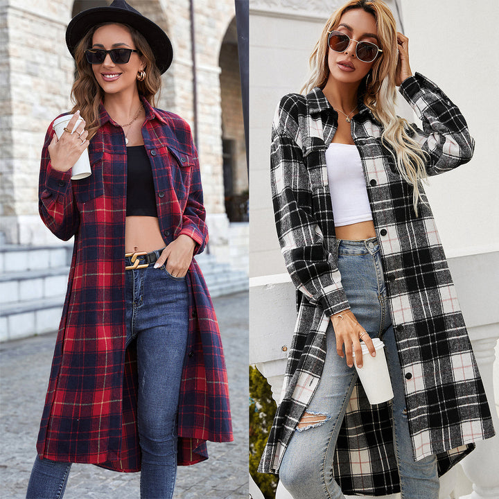 Lune London plaid flannel long sleeve shirt