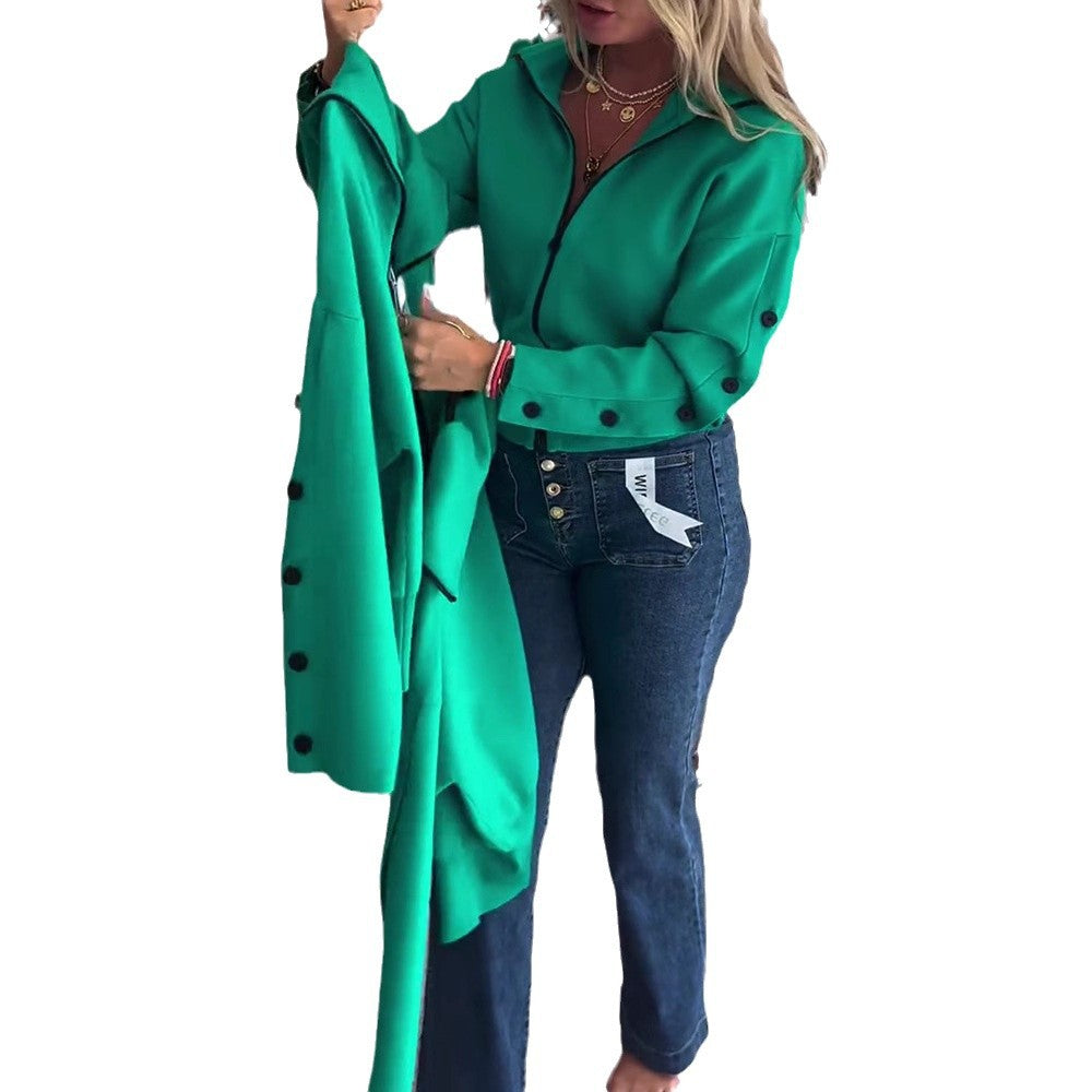 Cardigan décontracté pour femmes avec des détails de boutons élégants Chic & Stil