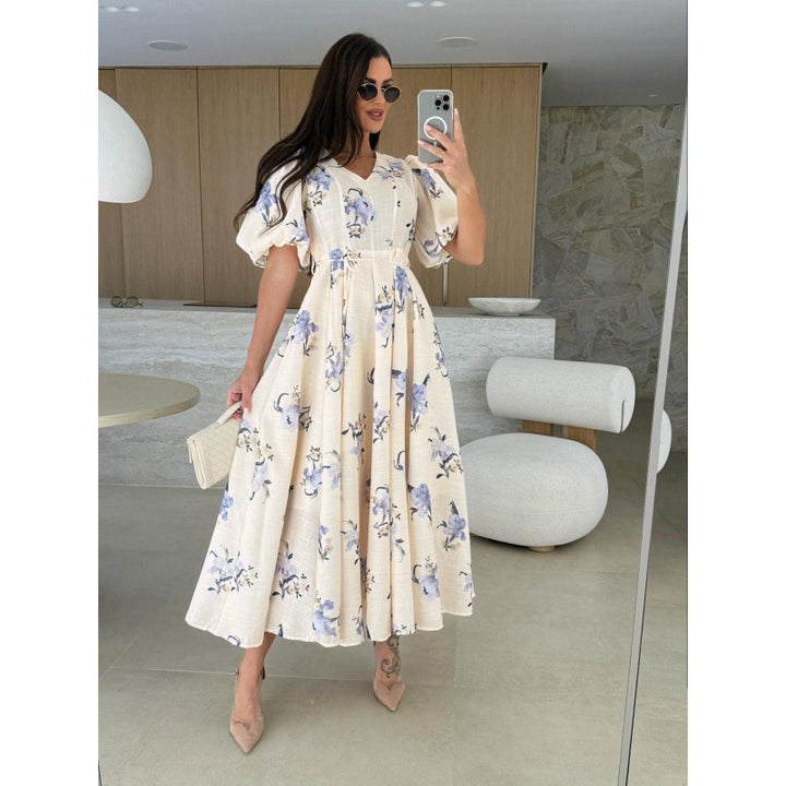 Ladies Flowers Maxi Dress Lune London