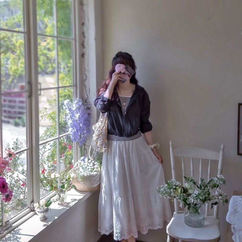 Blouse aérienne pour femmes avec col à fermeture éclair Chic & Stil