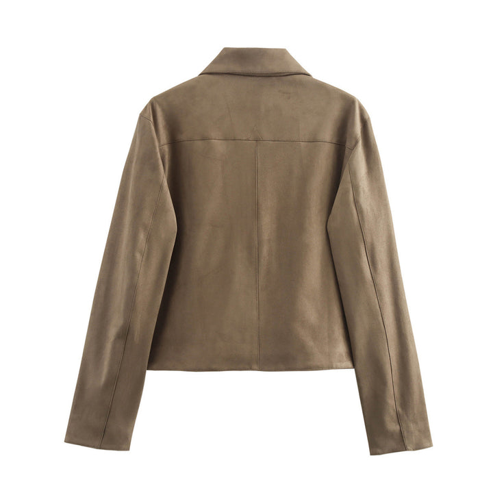 Fashionable short jacket for ladies with practical applied pockets Lune London