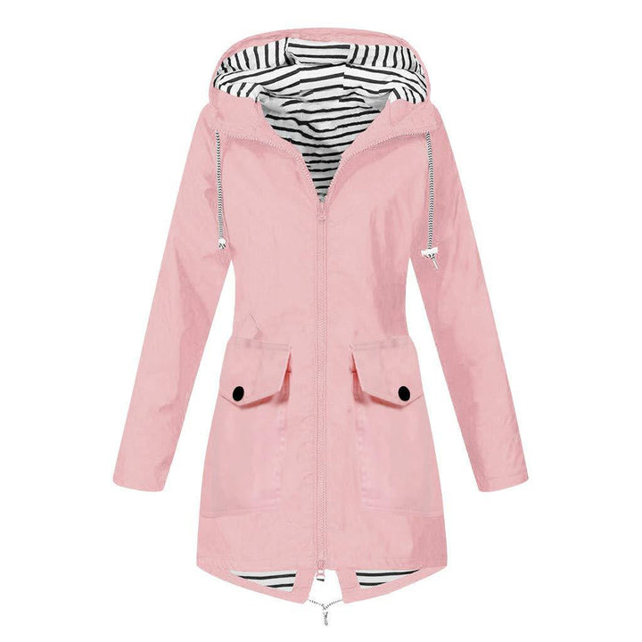 Functional women's jacket with adjustable hood and practical pockets Lune London