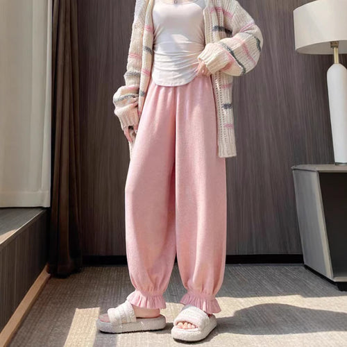 Comfortable palazzo pants for women in shiny material Lune London