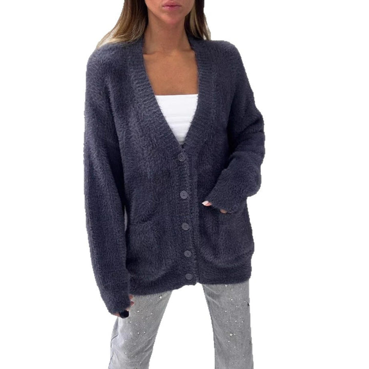 Ladies cozy knit jacket with oversized cut Lune London