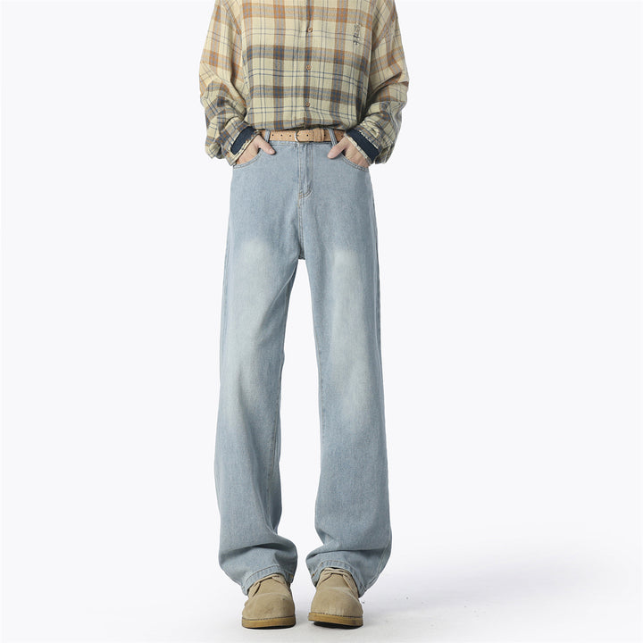 Casual denim pants for men wide cut Lune London