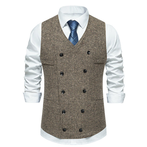 Elegant suit vest for men with double button design and practical pockets Lune London