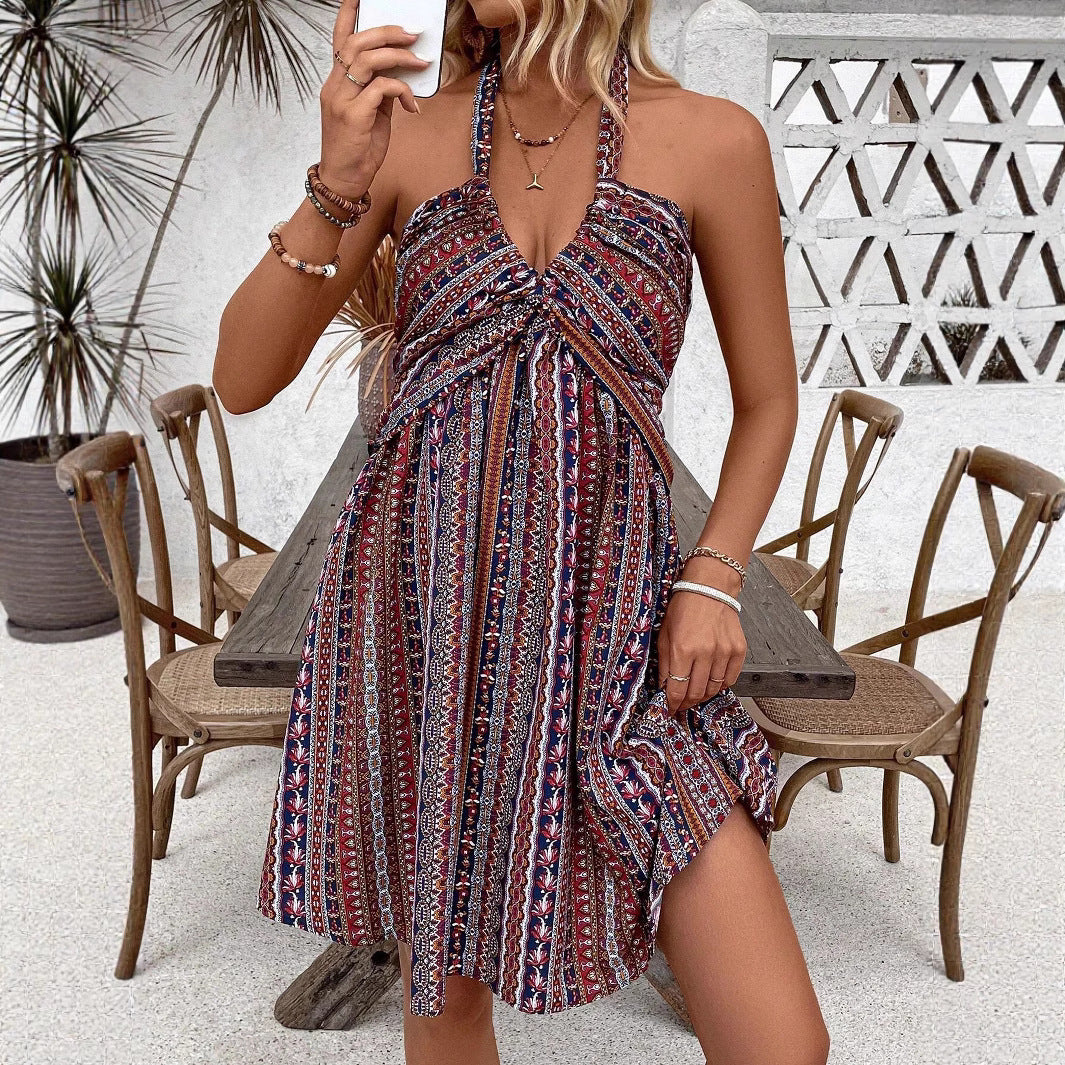 Bohemian Chic Strap Dress