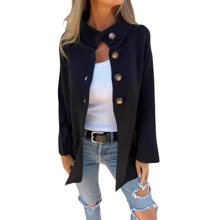 Women’s knit jacket with large pockets and relaxed fit Lune London